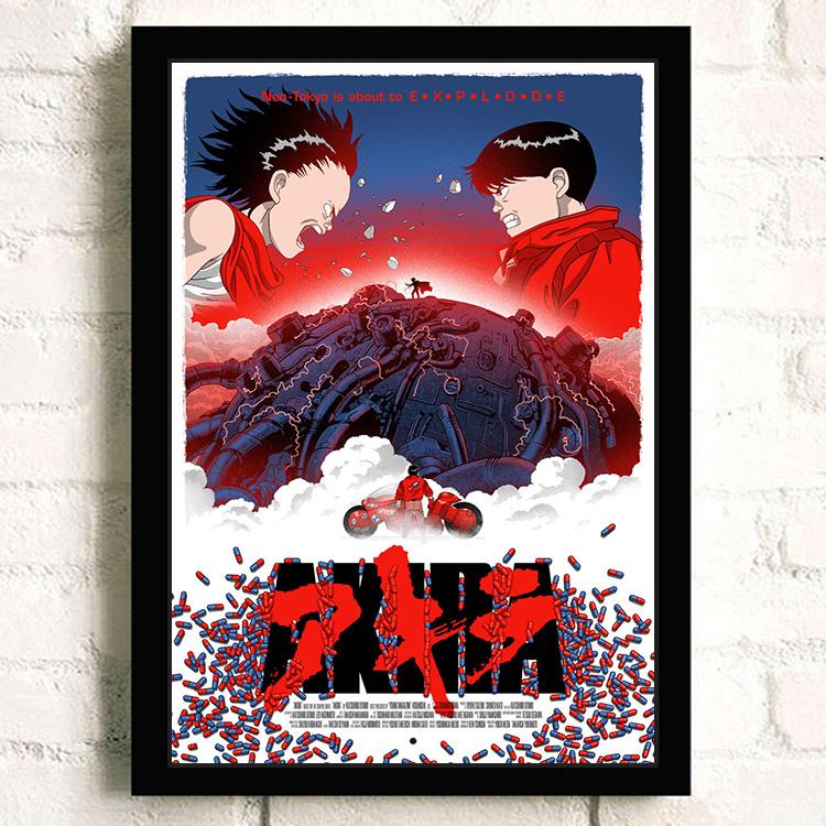 Japanese Anime AKIRA Poster and Print Room Decor Cartoon Character Picture Wall Art Canvas Painting Living Room Decor