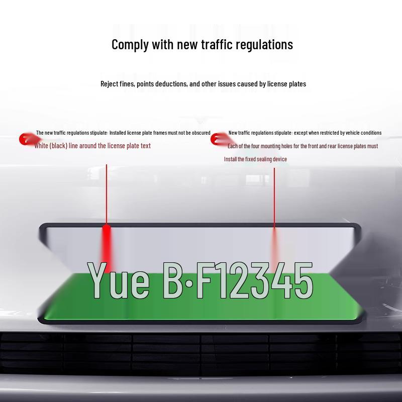 Полнолицевой держатель номерного знака для Tesla Model Y - Новая версия Защитная рамка