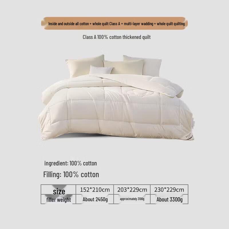 FUANNA 100% Cotton Filling Thickened Winter Duvet