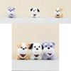 Cute Cartoon Dog Keychain Soft Plush Doll Adorable Animal Decoration For Bags