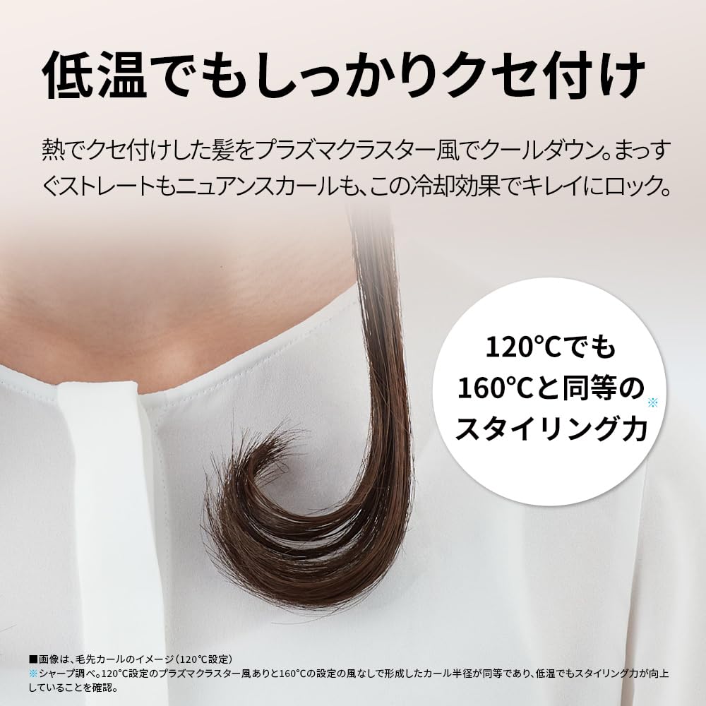 Sharp Выпрямитель для волос Plasmacluster Beauty Diamond Coating Доступно за рубежом Luminous White IB-S8000-W