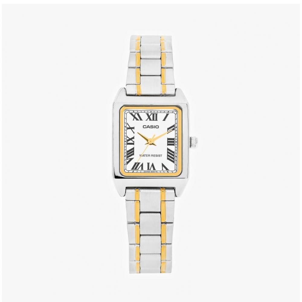 Casio Ltp V007Sg 9budf Ltp V007Sg 9b Аналоговые квадратные студенческие женские металлические часы