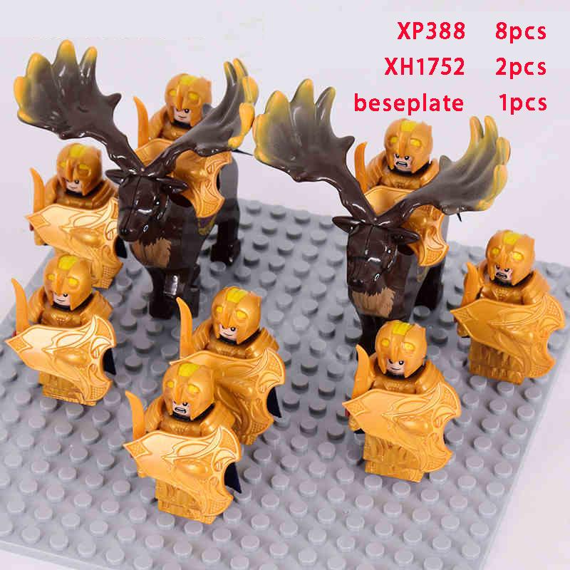 8 шт./лот эльфы солдат орки армия фигурки LOTR доспехи стража воин лучник средневековые рыцари строительные блоки кирпичи игрушки подарки