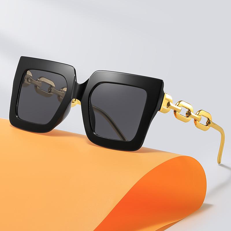 Новые Модные Роскошные Солнцезащитные Очки Cat Eye с Цепочкой на Дужках Женские Мужские Защита от УФ-лучей Летние Трендовые Очки для Путешествий Вождения