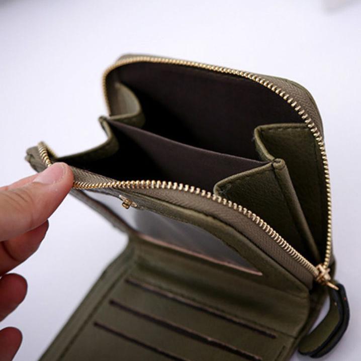 1 шт., женские короткие кошельки из искусственной кожи, женские клетчатые кошельки, кошелек с держателем для карт из нубука, маленький кошелек на молнии с портмоне для женщин