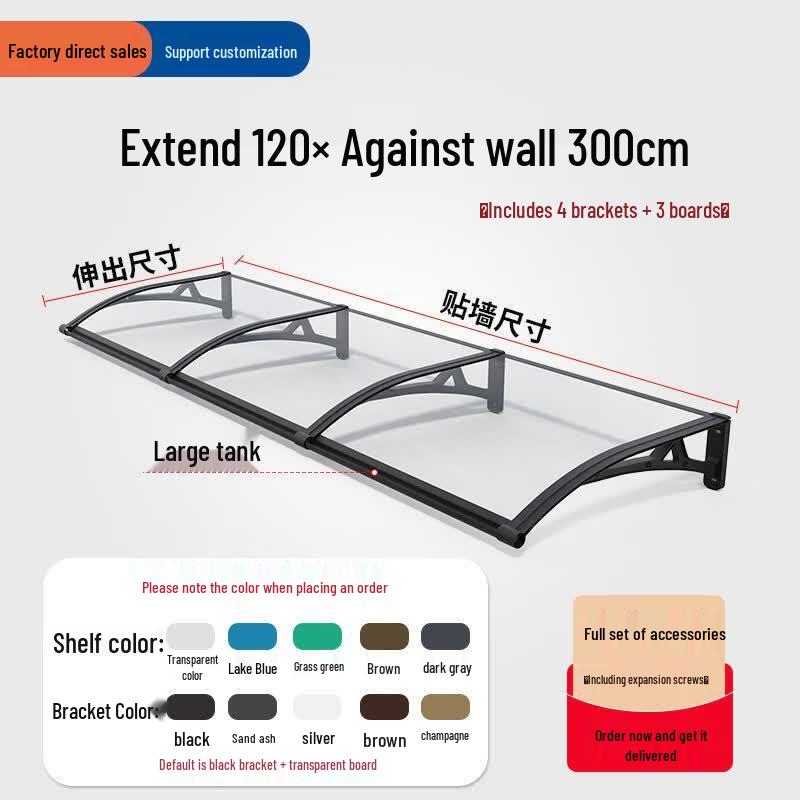 Aluminum Alloy Polycarbonate Outdoor Awning