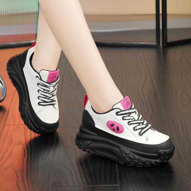 Fashion Ladies Footwear High On Platform Spring Autumn Green Lace Up Women's Shoes Stylish Daily Routine Designer Luxury Fashion 2025 39