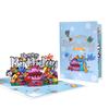 3D Pop UP Happy Birthday Greeting Invitation Card Happy Mothers Fathers Day Love Mom Dad Rose Flower Easter Bunny Thank You Gift
