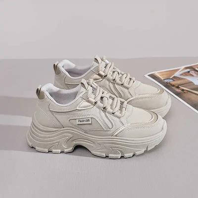 Модная теннисная подошва Толстый каблук Женская обувь Размер 40 Лоферы Кроссовки Для спорта Дизайнерские балетки Стайлинг Спортзал Стильные Вьетнам