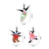 Stuffed Big Eyes Fabric Doll Key Chain PP Cotton Ugly Doll Pendant  Unisex