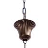3.8M 12 Flower Cups Gutter Chain Adjustable Monarch Rain Gutter Chime Chain for Replacement Downspout Gutters Eaves Drainage