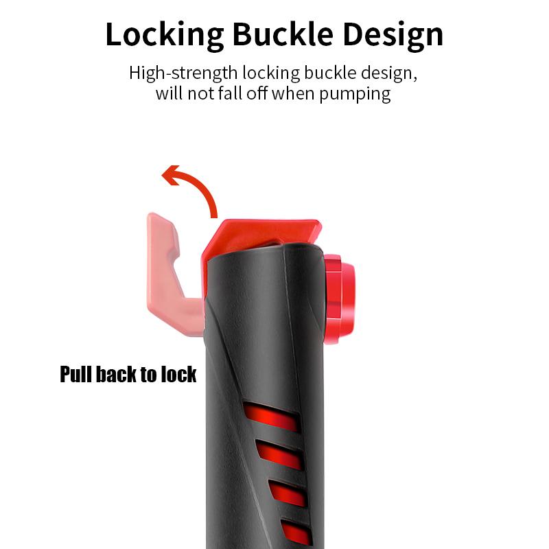 WEST BIKING 120 PSI Mini Bicycle Portable Pump Presta/Schrader Valve Universal Basketball Household Air Pump Cycling Accessories
