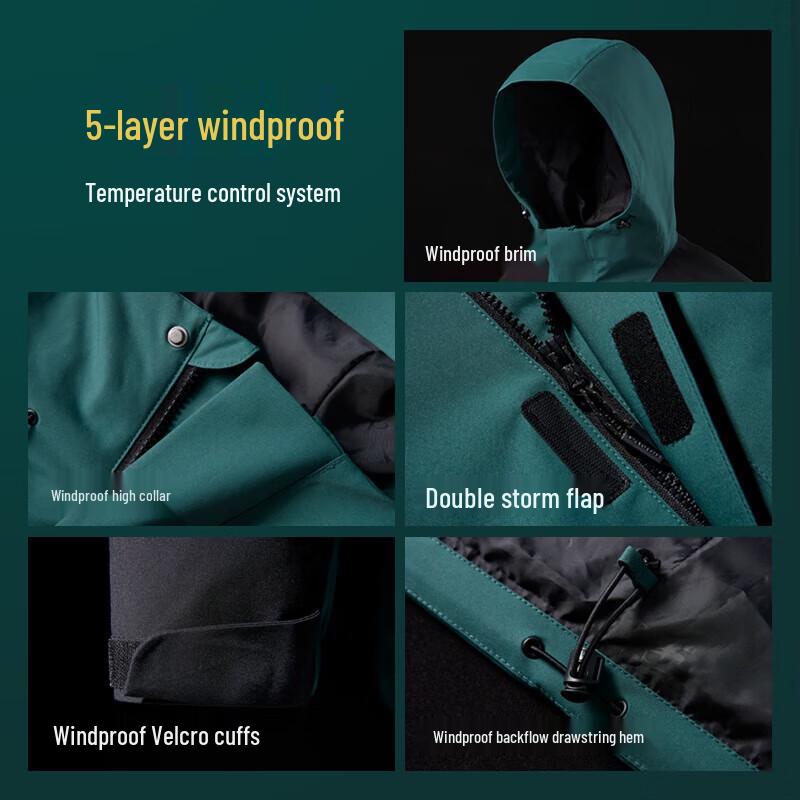 Camel Мужская штормозащитная куртка для хайкинга Jiaolong 3-в-1 M34CAFO730D