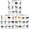 Miniature Wild Animal Figurines Collection With Static Plastic Figures For Home Display And Gift