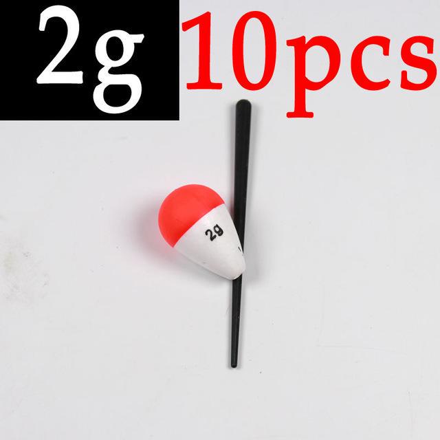 10PCS 0.8g ~ 60g Hard Foam Bobber Float Oval Saltwater Fresh Water Bulegill Carp Trout Inline Vertical Fishing Floats