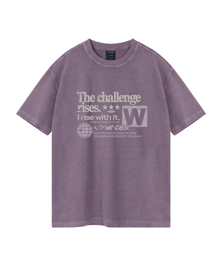 WILDROCK Challenge Pigment Oversized Short Sleeve T-Shirt (Cropped) (Type B)