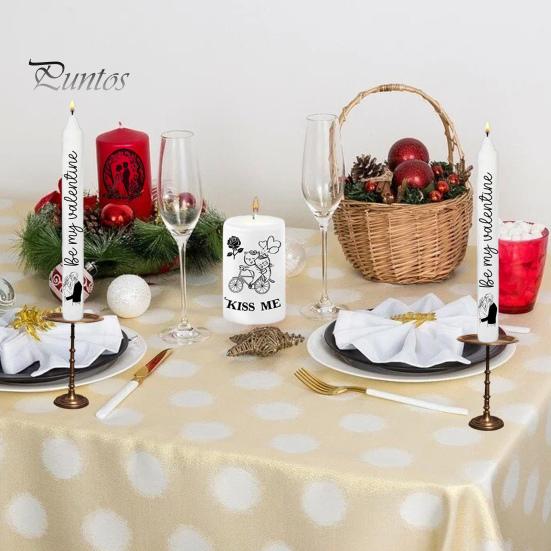 Наклейка на свечу, поговорки, узор, тату-пленка для свечей, сделай сам, украшение поверхности свечи для вечеринки, Дня святого Валентина