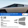 Pre Cut Car Window Tint Film For Tesla Cybertruck 2024 2025 PVC Ceramic Solar UV Protection Auto Foil Sticker Car Aaccessories