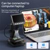 4.3'' Digital Microscope 50X-1000X Magnification 2MP 8LED USB Coin Microscopio Video Recorder Electron Microscopes for Computer