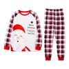 Santa Claus Christmas Pyjamas Set Plaid Printed Couple Christmas Outfit  Loungewear