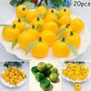 Set of 20 Artificial Orange Fruits Lifelike Simulation for Home Display