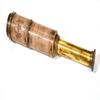 Pirate and Leather Marine Telescope with Wooden Box, Engraved Spyglass, Marine Telescope