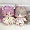 20cm Cute Purple Hair Cotton Doll DIY Dress Up Cosplay Kawaii Idol Stuffed Customization Figure Plushie Toys Halloween Gift