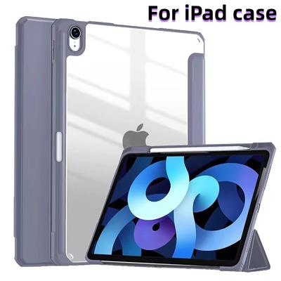 Чехол для iPad 2021 Mini 6 Pro 11, чехол 9-го поколения 10,2 9,7 5/6 Air 2/3/4 10,5 10,9, силиконовый прозрачный чехол из искусственной кожи