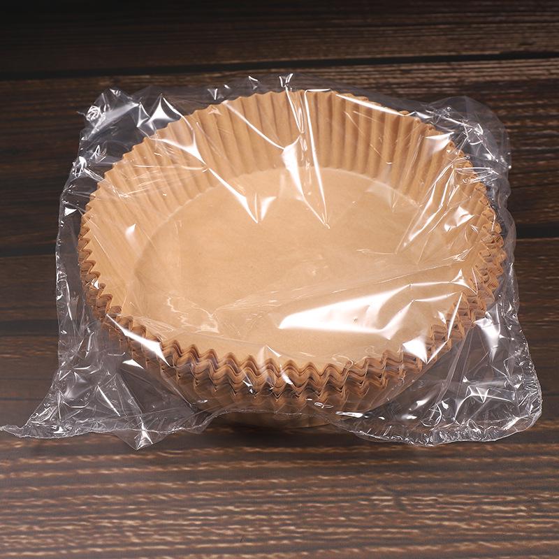 Круглые маслостойкие подложки для фритюрниц и духовок - противни из высокотемпературной бумаги для выпечки