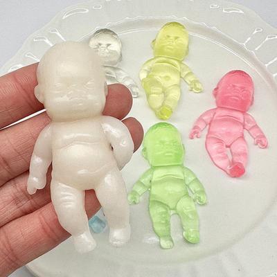 Прозрачная игрушка для снятия стресса у младенцев, медленно поднимающаяся, снимающая тревогу, мини-игрушка-пищалка для малышей, мягкий эластичный мячик для релаксации и снятия стресса, фиджет-игрушка
