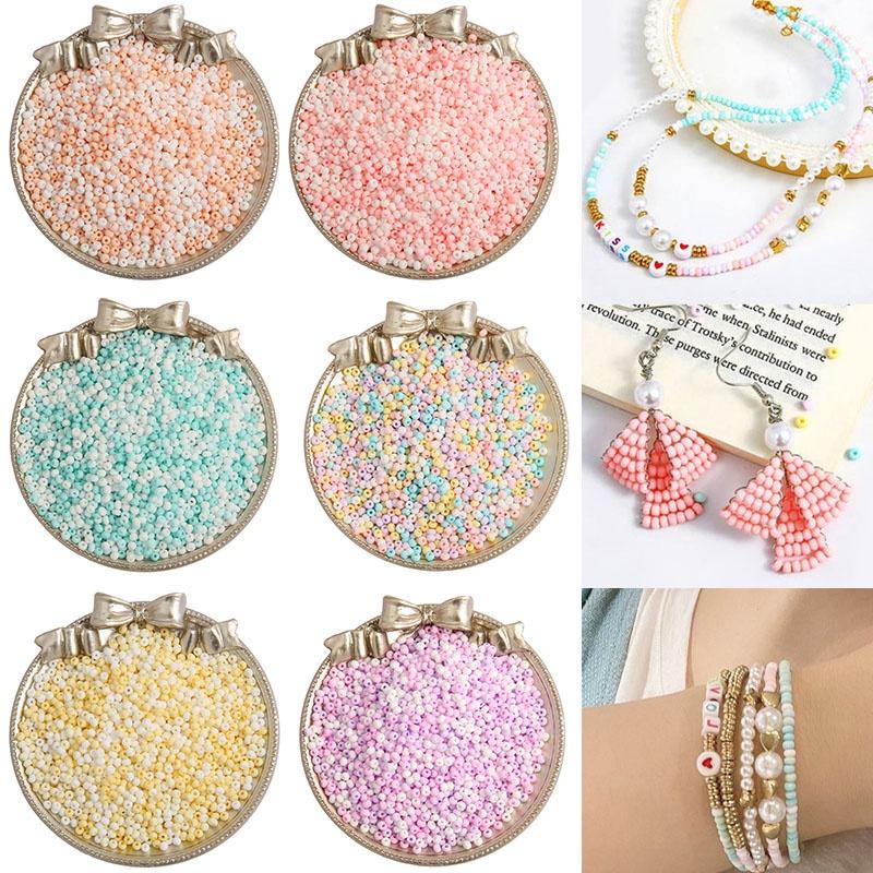 660Pcs/Bag 3mm Matte Macaroon Glass Seed Beads Uniform Round Spacer Beads For DIY Handmade Jewelry Making Accessories