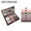 HER ORANGE Six-color Eyeshadow Palette Blush and Highlighting All-in-one Palette Earth Color Makeup