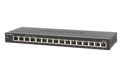 Снятый с производства Компактный настольный неуправляемый коммутатор NETGEAR GS316 Gigabit 16 портов Тихий Безвентиляторный Энергосберегающий дизайн 3 года гарантии [От производителя