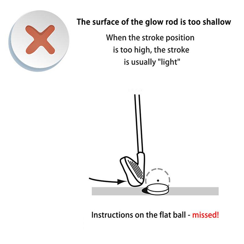 Golf Flat Ball Swing Practice Portable Flat Golf Balls Lightweight For Practice Indoor Outdoor