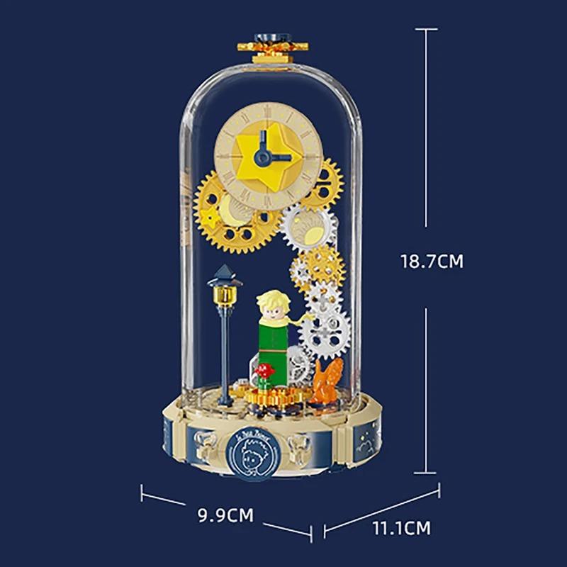 Le Petit Prince Pantasy Building Blocks Eternal Rose Dust Cover Puzzle Assembling Model Toys Desktop Decoration Gift Birthday