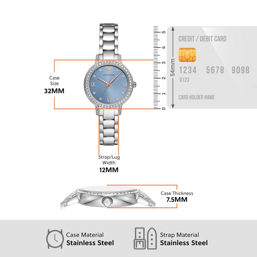 Часы NA AR11585 Silver [Emporio Armani] женские