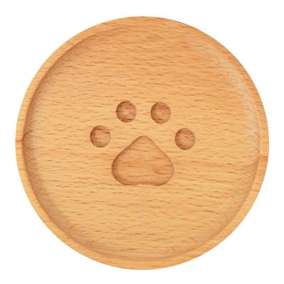 Деревянная подставка для предотвращения скольжения, теплоизоляция, милая круглая подставка для чашки в виде лапы, чашка для чая, кофейная кружка