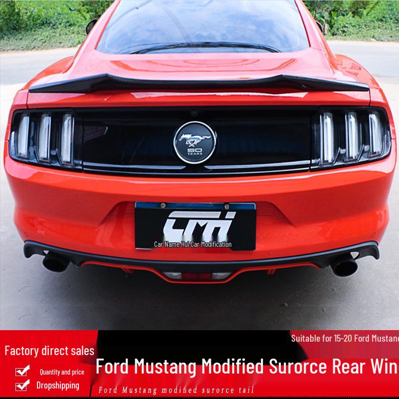 Carbon Fiber Rear Wing Trunk Spoiler for 15-23 Ford Mustang