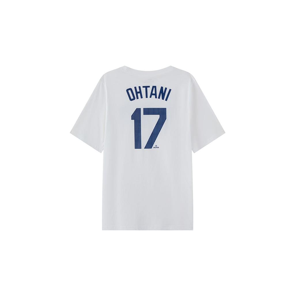Nike Футболка MLB Los Angeles Dodgers Shohei Ohtani Повседневная Универсальная Простая Короткий рукав Детские Топы Белый 3Z3B7HN00-LADSO