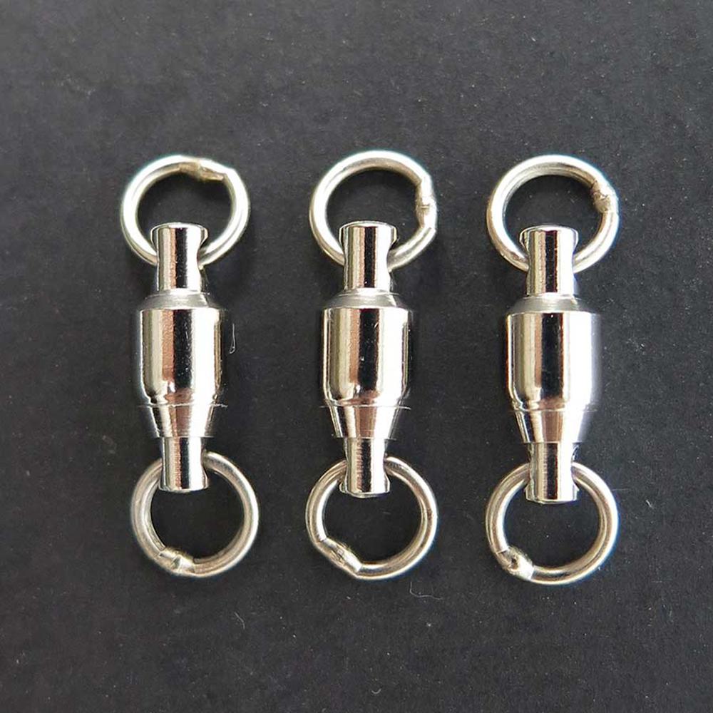 Accessories Hooks Barrel Stainless Steel Fishing Connector Swivel Ring Ball Bearing Solid Ring
