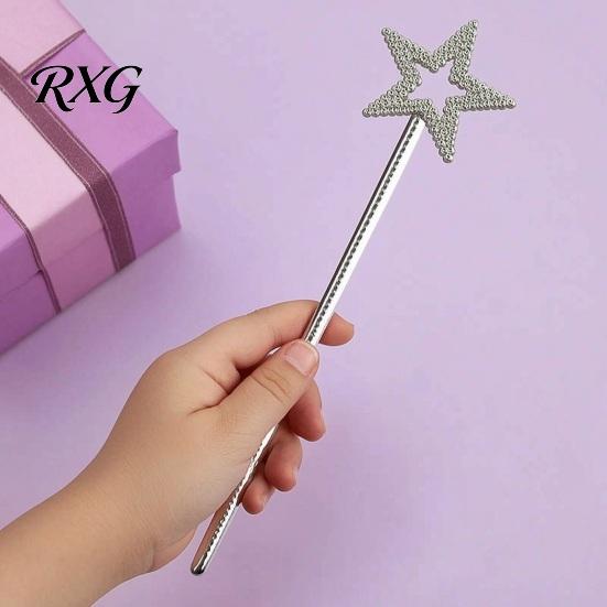 Star Wand for Kids 13 Inches Fairy Kids, Sparkly Rhinestone Magical Stick, Princess Halloween Dress Up Accessories Angel Role Play Costume Birthday