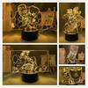 JoJo Bizarre Adventure Night Light JOJO Jolyne Figure Color Changing Lamp Cool Gift for Anime Fans