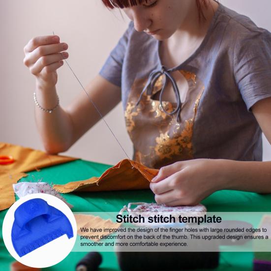 Шаблон для шитья для ровной строчки Руководство по шитью своими руками на большом пальце Портативный швейный инструмент для отделки швов Ручное шитье
