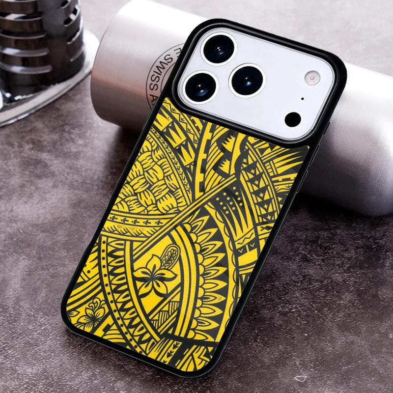 Маори Трибальный Самоанский Полинезийский Чехол для Телефона для iPhone 17 16 15 Pro Max Air 14 13 12 11 Plus Ударопрочный Capa Чехол