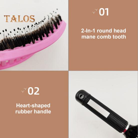 Вентилируемая щетка для волос, портативная антистатическая, тонкая, густая, вьющаяся, длинная, влажная, сухая, плоская щетка для женщин и девочек, массаж кожи головы, укладка волос, распутывание, расческа