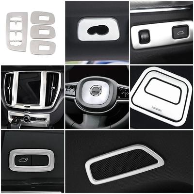 Для Volvo XC60 2018-2024 Автомобиль Центральная консоль Задний багажник Рулевое колесо Фара Стеклоподъемник Переключатель Панель Рамка Крюка Крыши Отделка
