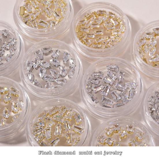 20 шт./кор. украшения для ногтей блестящие кубические цирконии блестящие стразы для ногтей ювелирные украшения для женщин