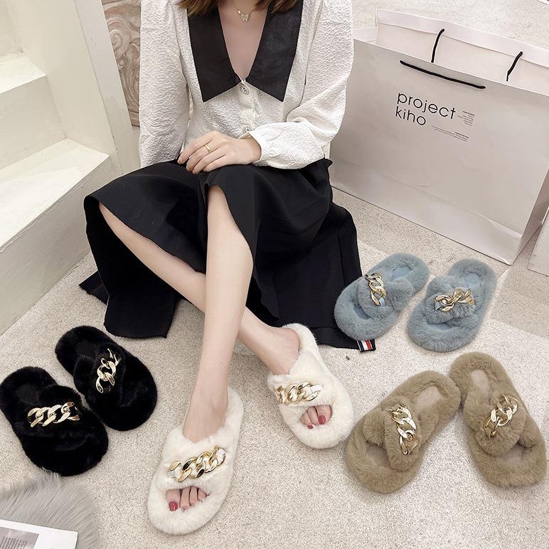 2025 осень и зима новые маленькие маффины толстая подошва увеличение высоты плюшевые пушистые хлопковые тапочки женская домашняя пушистая обувь