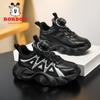 Babu bean little white shoes 2025 autumn new leather waterproof soft sole boys and girls campus versatile sports trend shoes