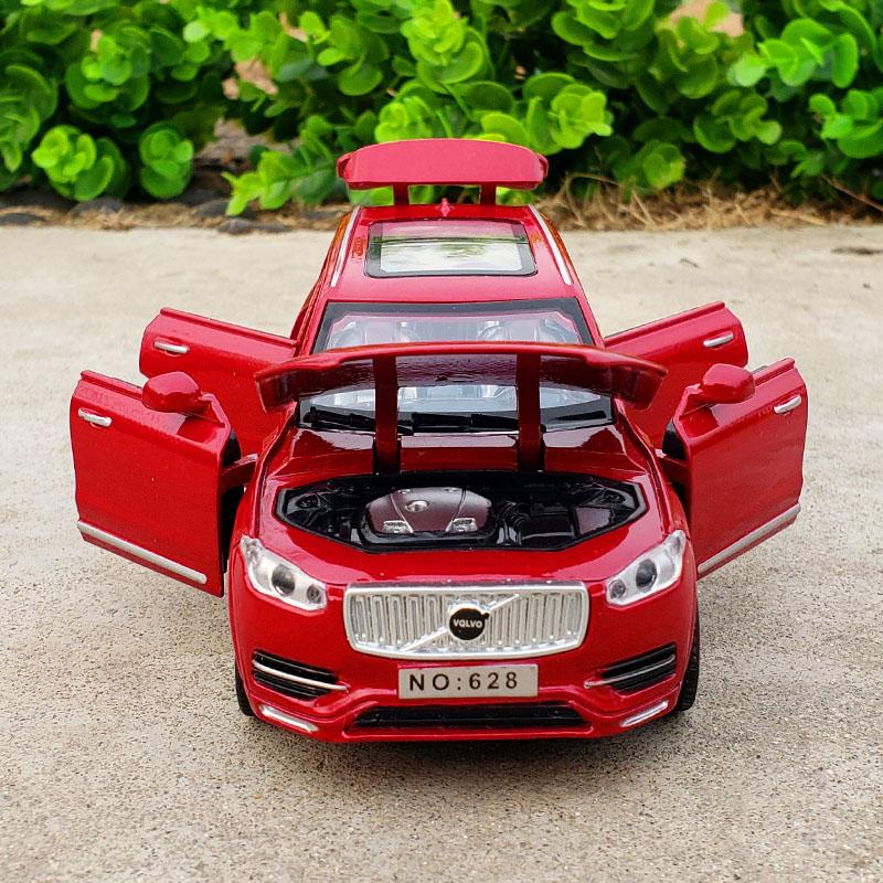 1:32 VOLVO XC90 Внедорожник Литой Модель Автомобиля Литье под Давлением и Игрушка Металлические Транспортные Средства Коллекция Моделей Автомобилей Звук и Свет Высокая Симуляция Подарок для Детей